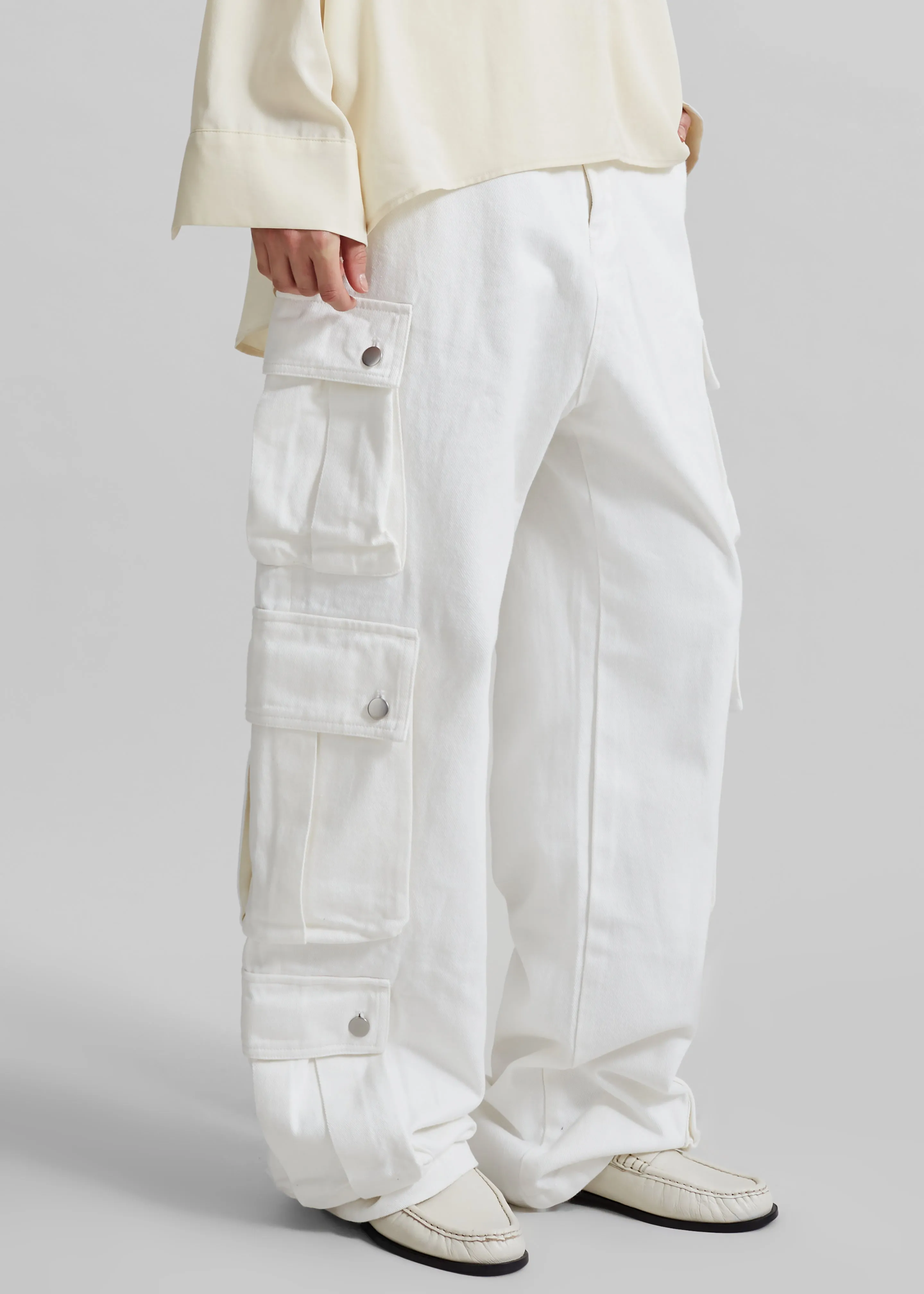 Arlon Cargo Pants - White