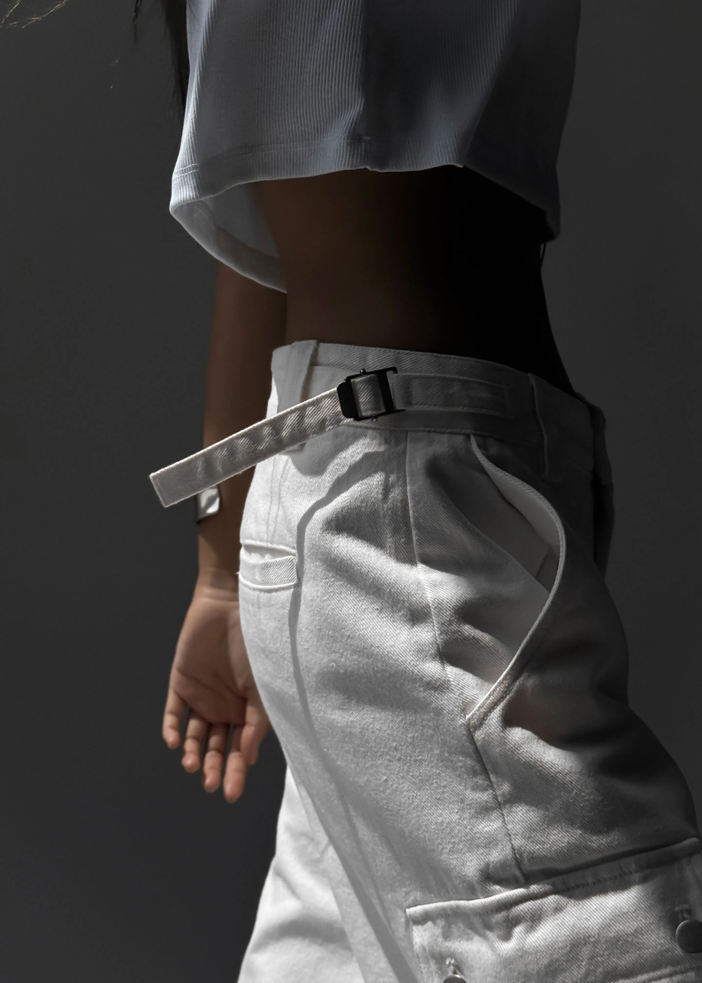 Arlon Cargo Pants - White