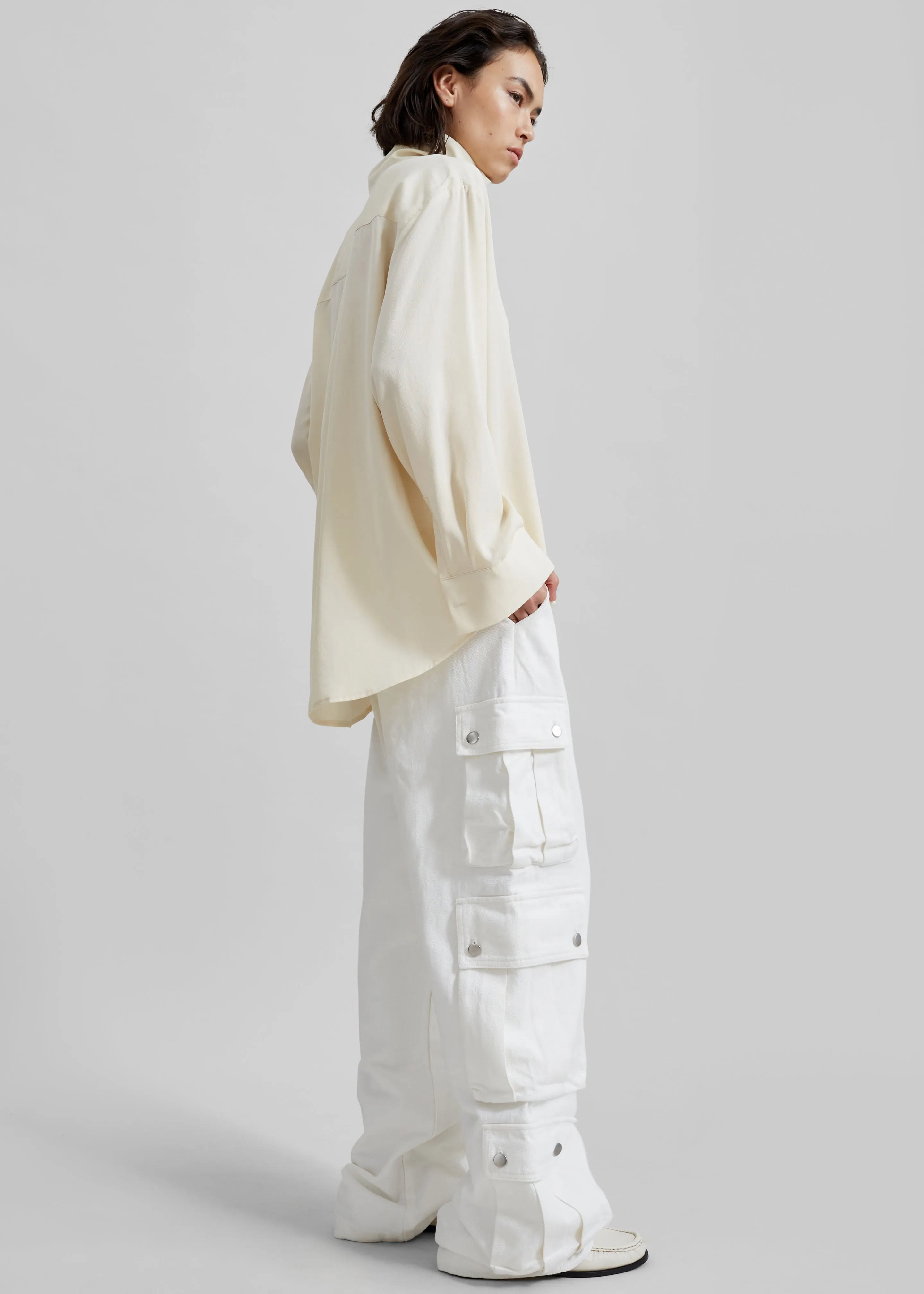 Arlon Cargo Pants - White