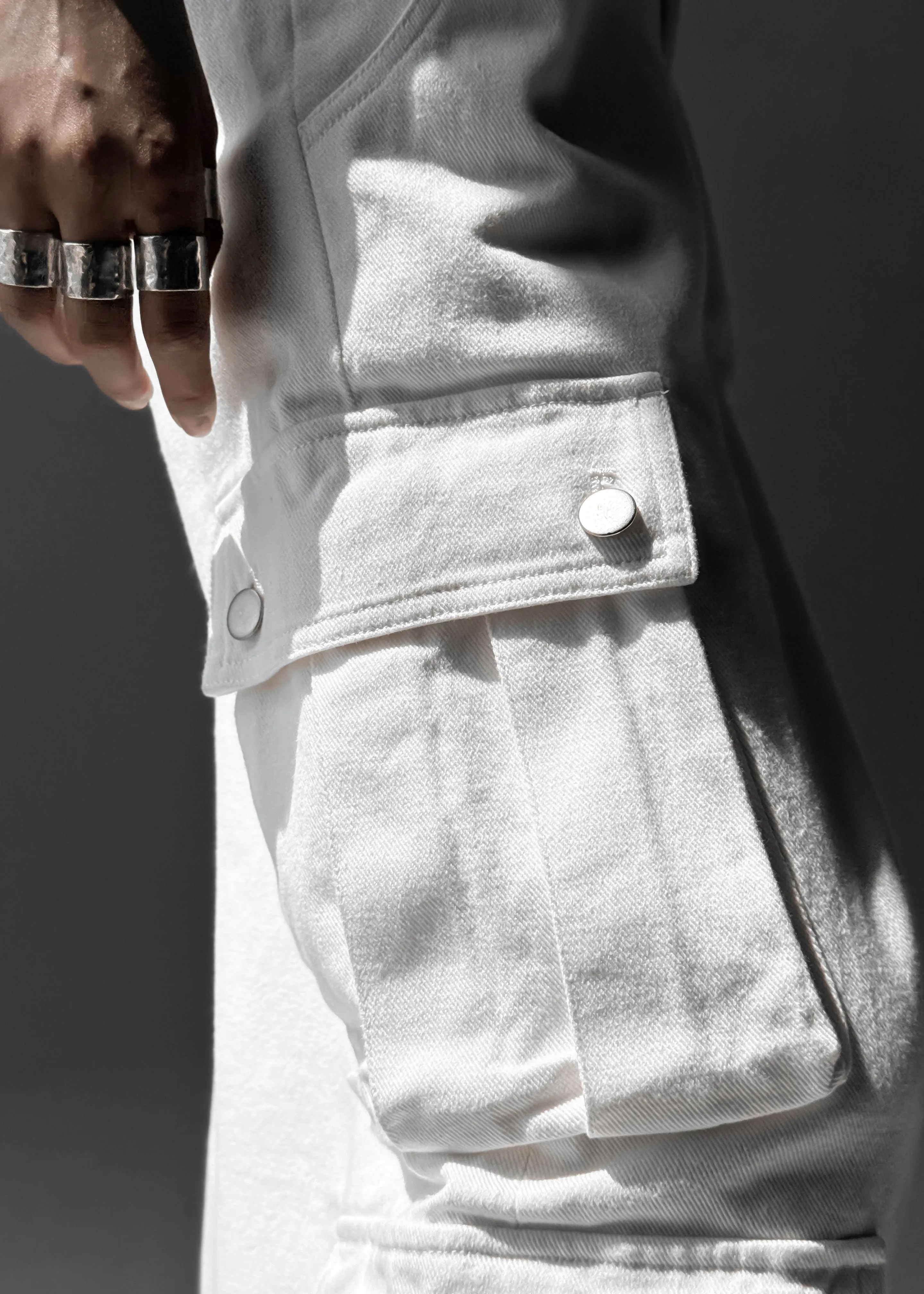 Arlon Cargo Pants - White