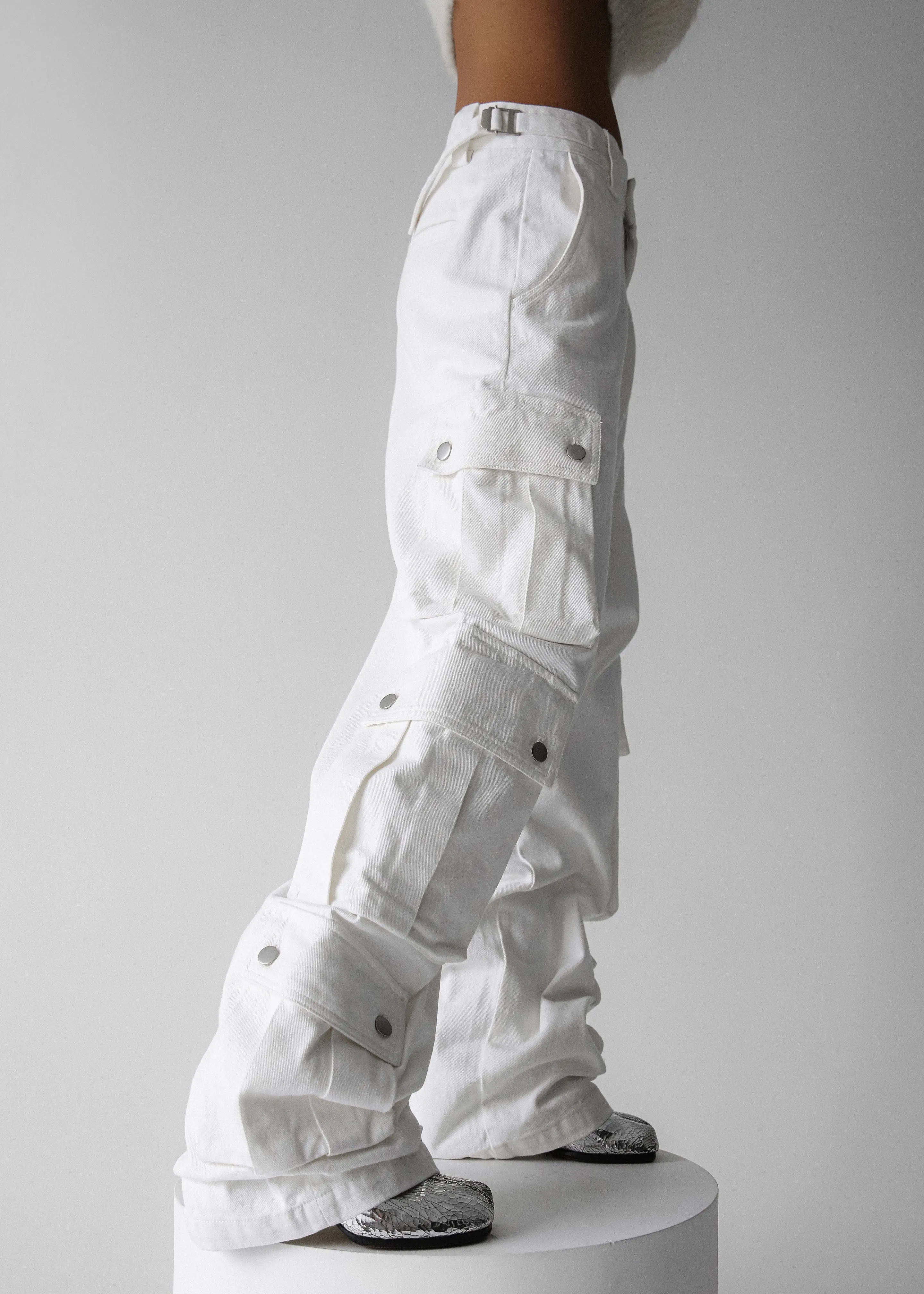 Arlon Cargo Pants - White