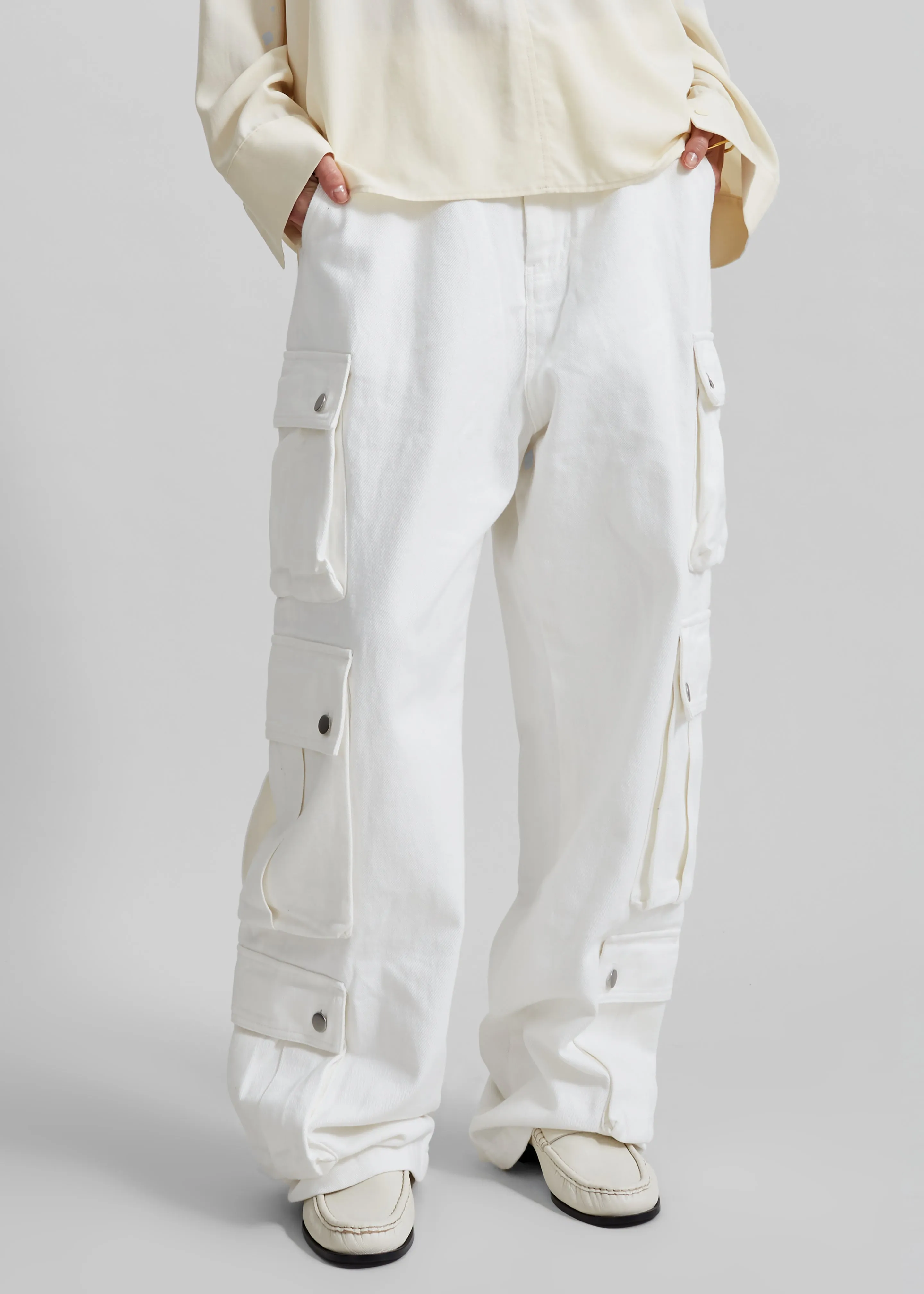 Arlon Cargo Pants - White