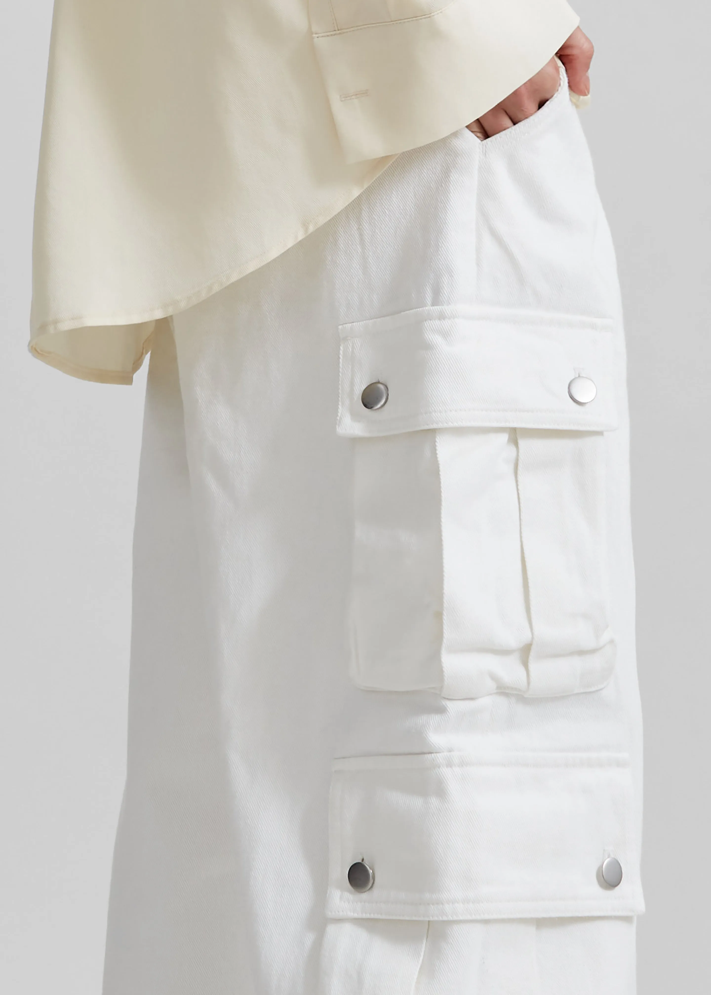 Arlon Cargo Pants - White