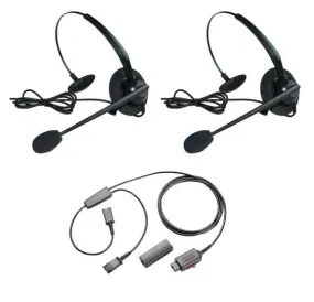 Avaya 9608G Headset Training Package With Y Lead