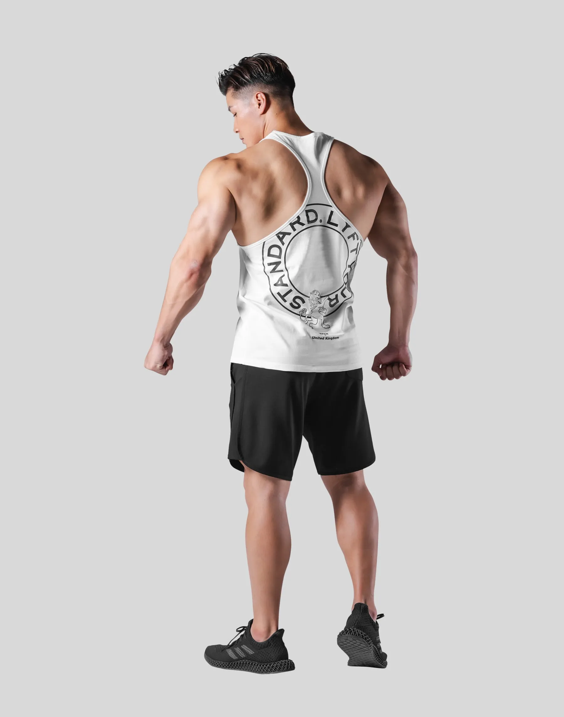 Back Emblem Training Tanktop - White