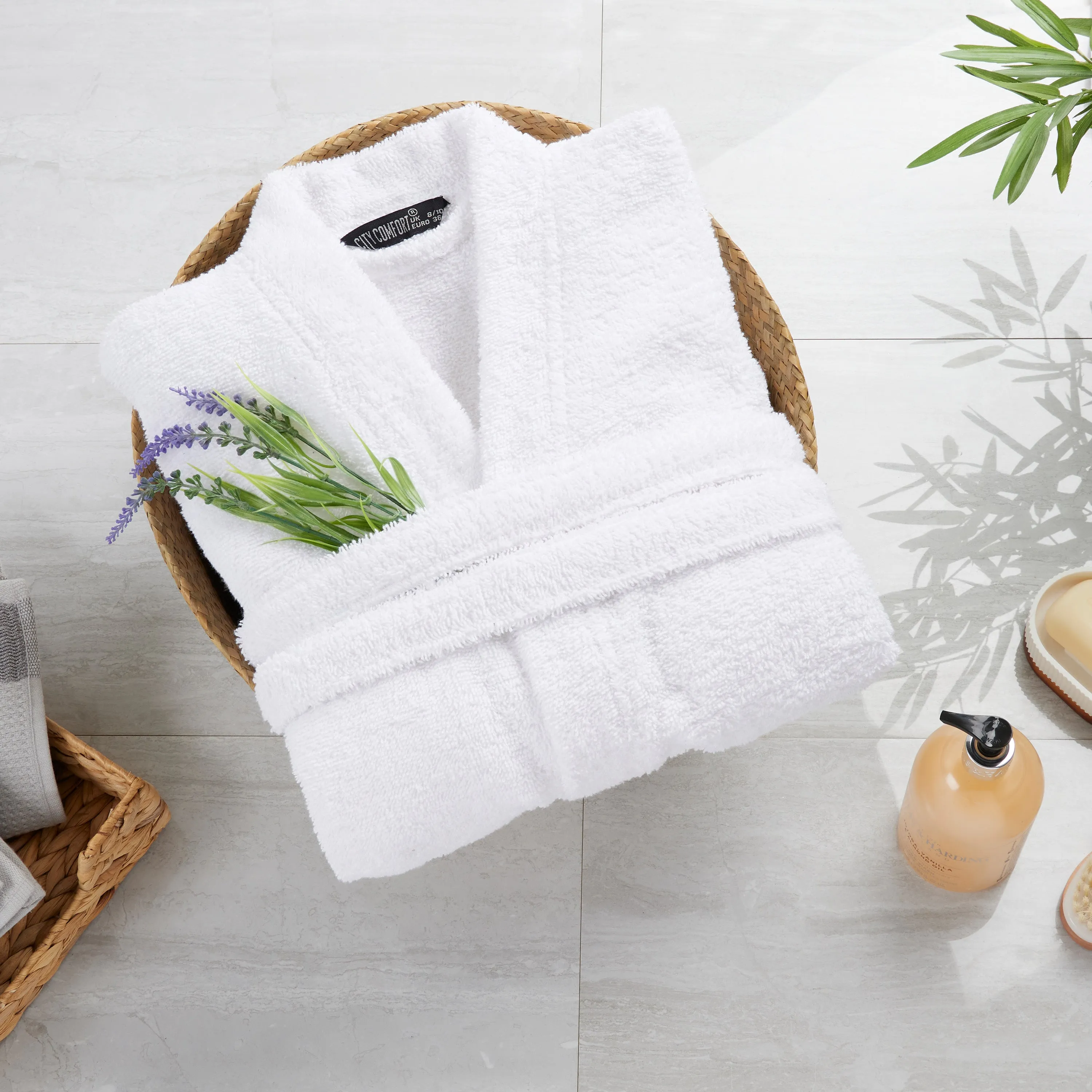 Bath Robes for Women - Absorbent Cotton Terry Towelling Bathrobe