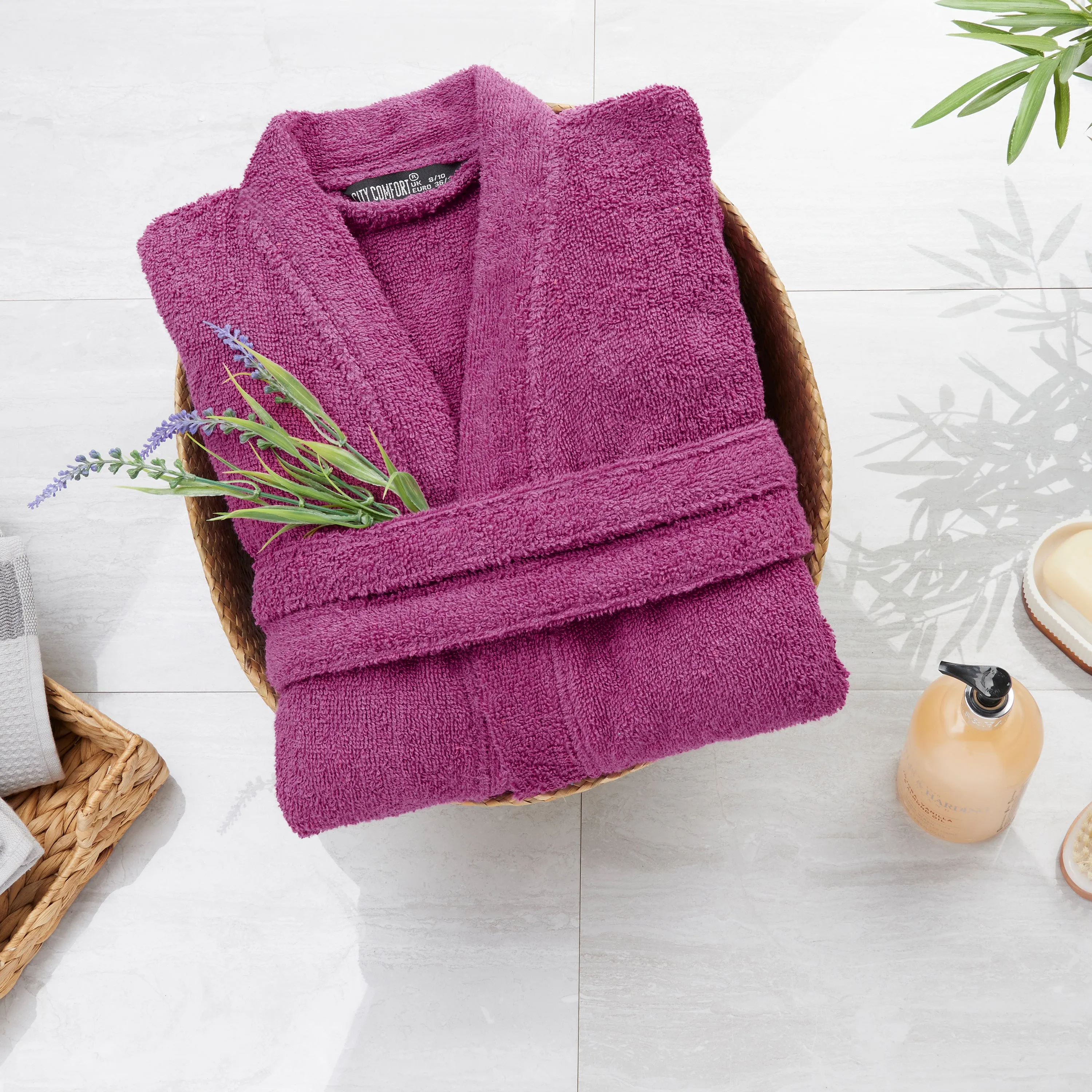 Bath Robes for Women - Absorbent Cotton Terry Towelling Bathrobe