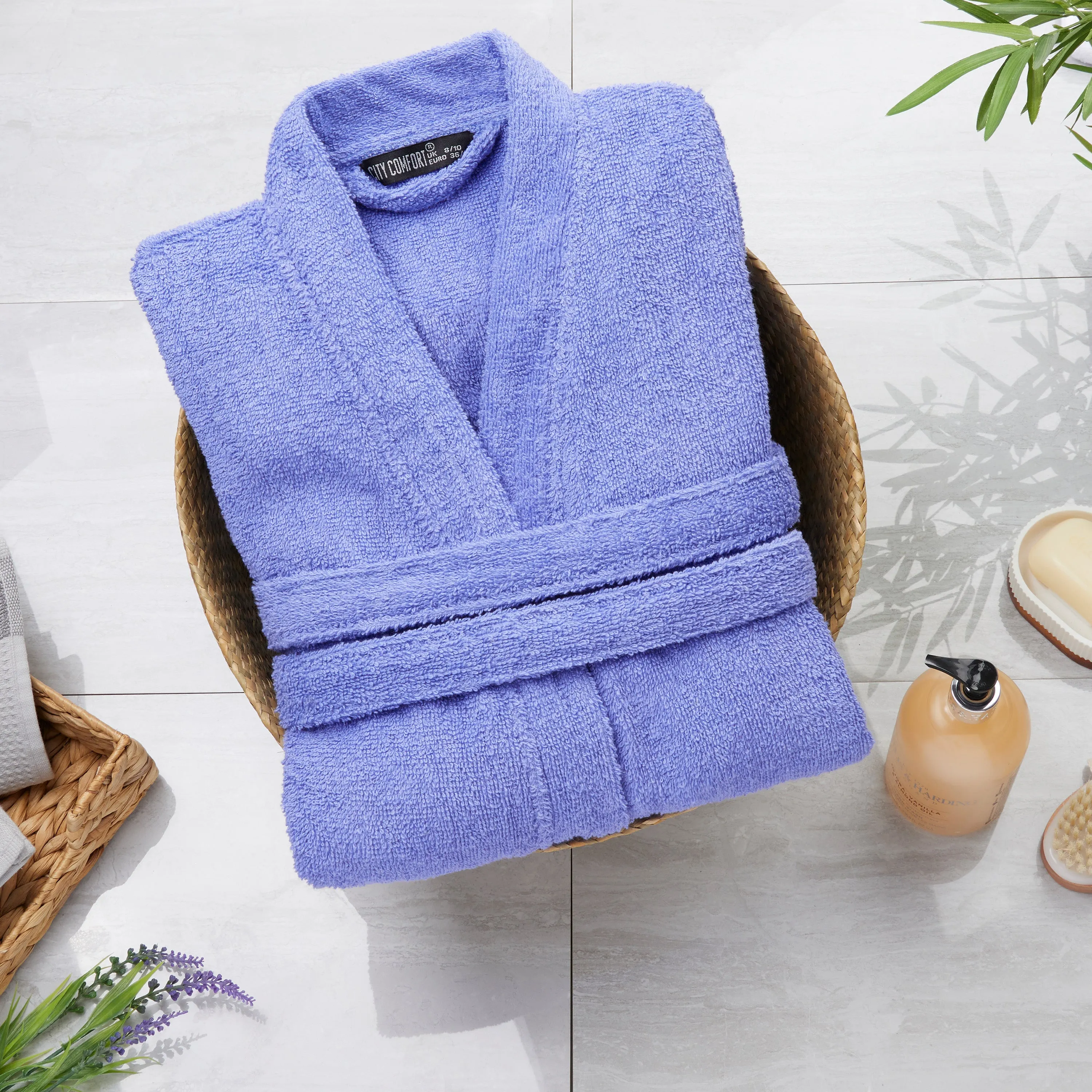 Bath Robes for Women - Absorbent Cotton Terry Towelling Bathrobe