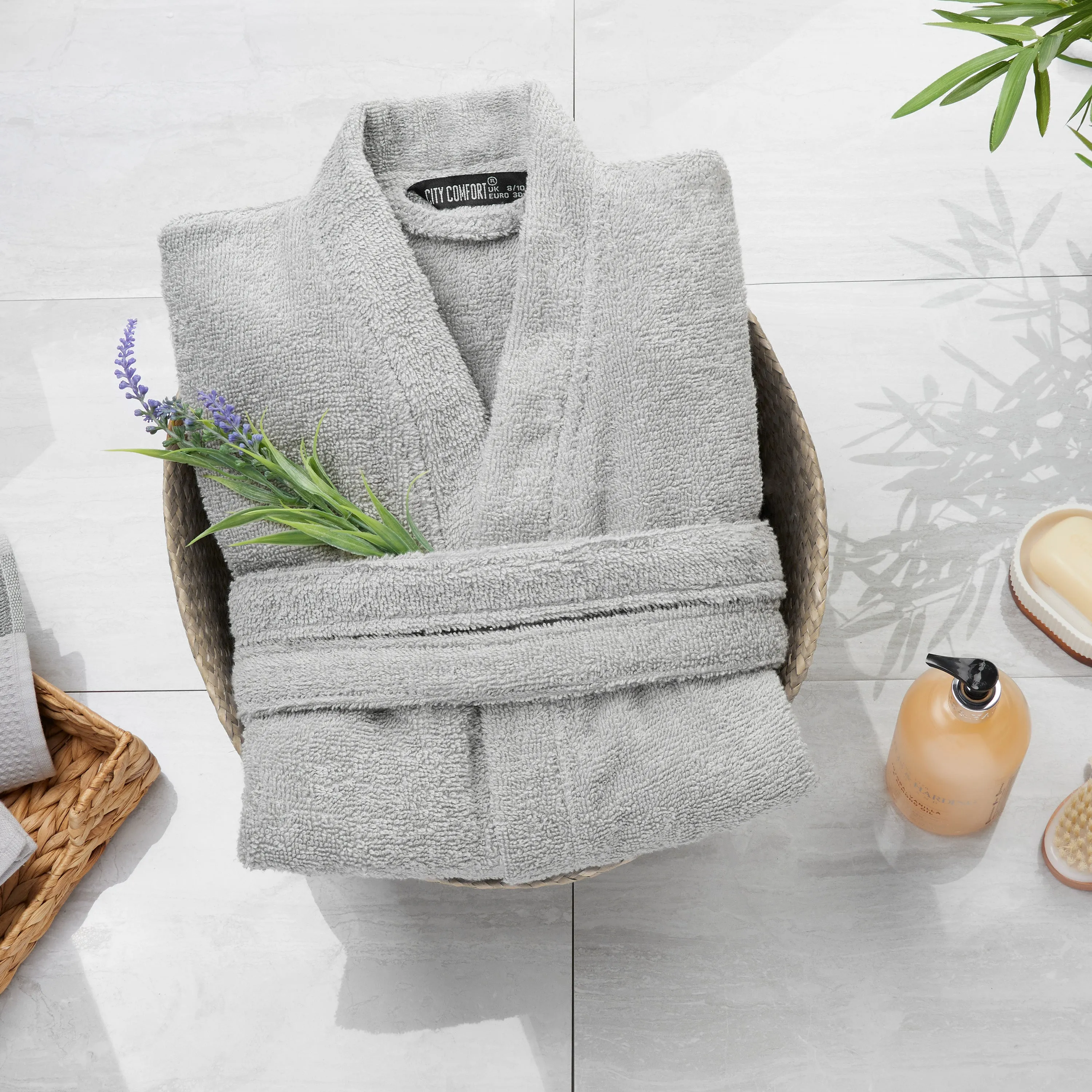 Bath Robes for Women - Absorbent Cotton Terry Towelling Bathrobe