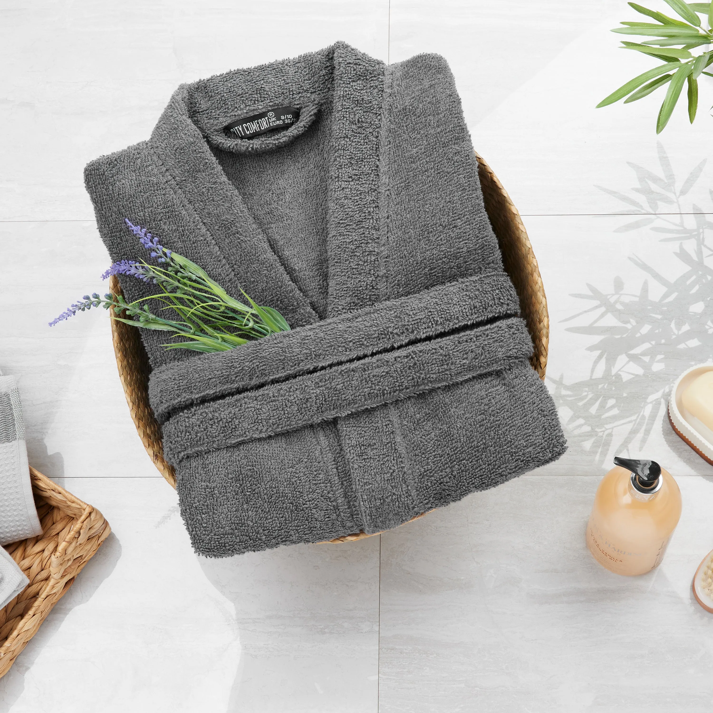 Bath Robes for Women - Absorbent Cotton Terry Towelling Bathrobe