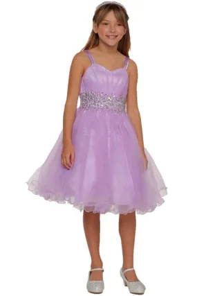 Beaded Tulle Girl Party Dress by Cinderella Couture USA AS65008