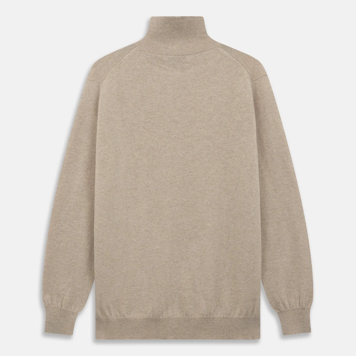 Beige Lennox Half-Zip Jumper