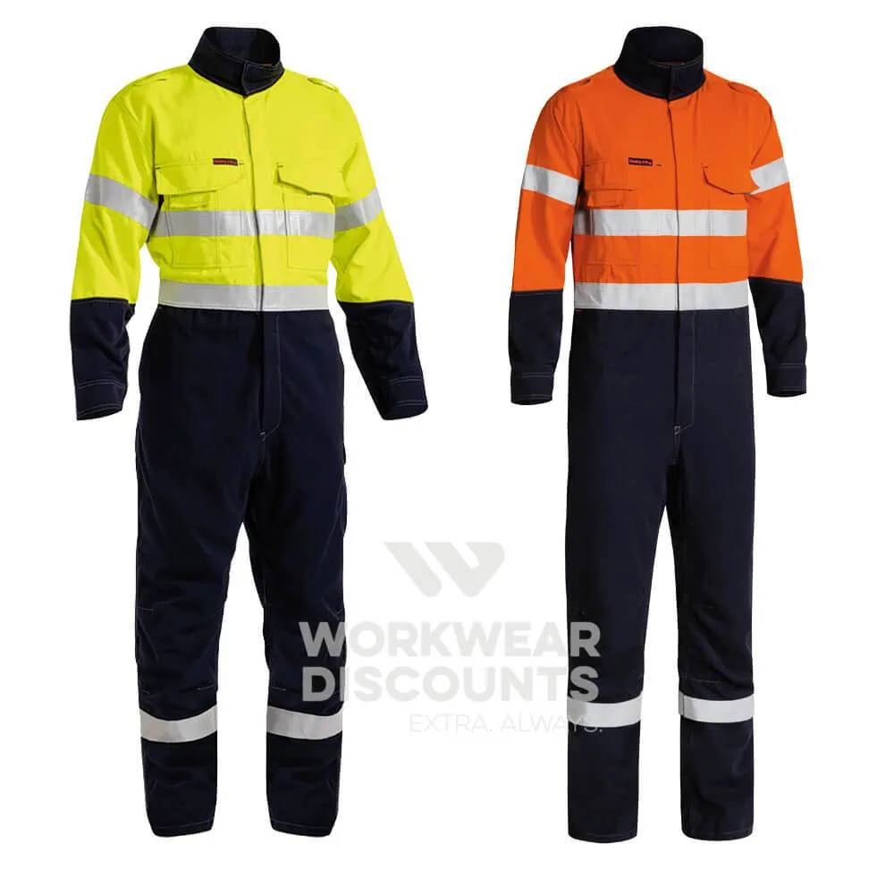 Bisley BC8086T Two Tone Hi-Vis Taped Vented FR Coverall