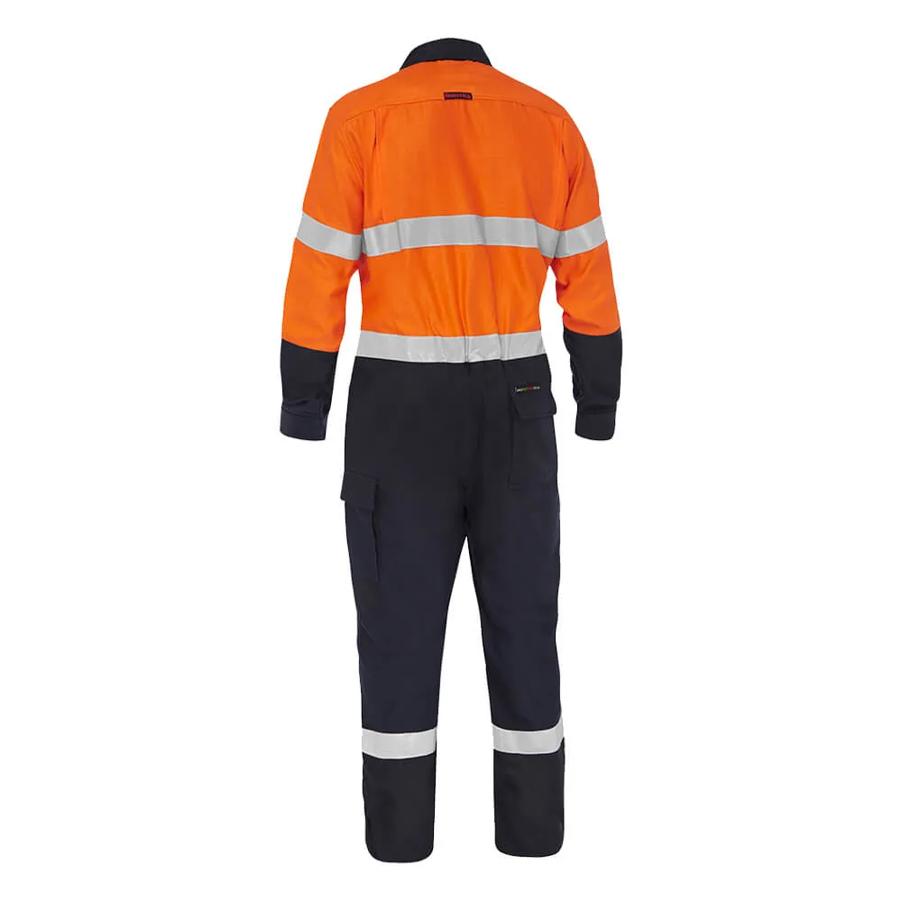 Bisley BC8477T Apex 185/240 Taped Hi-Vis FR Ripstop Vented Coverall