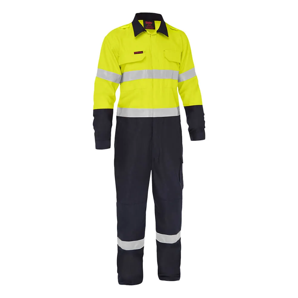 Bisley BC8477T Apex 185/240 Taped Hi-Vis FR Ripstop Vented Coverall