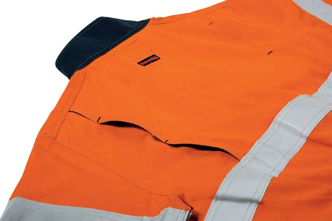 Bisley Tencate Tecasafe Plus 700 Taped Hi Vis Engineered FR Vented Coverall (BC8086T)