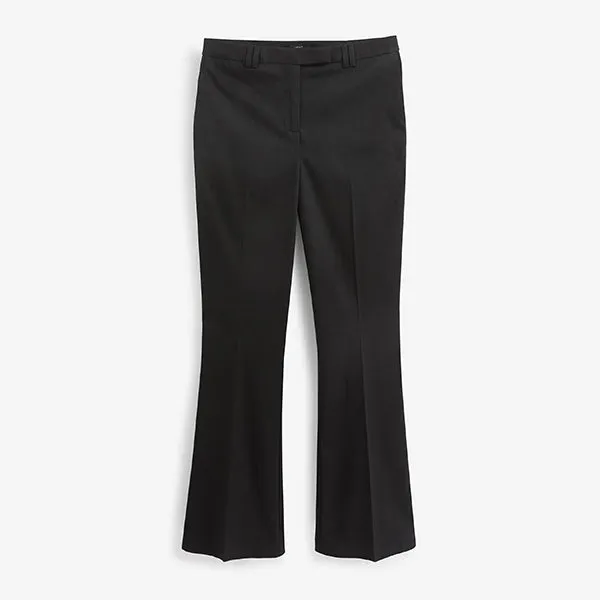 Black Tailored Bootcut Trousers