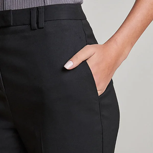 Black Tailored Bootcut Trousers