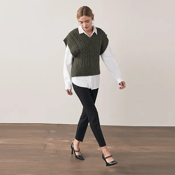 Black Tailored Skinny Leg Trousers