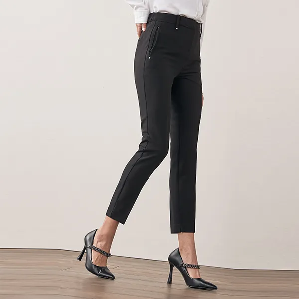 Black Tailored Skinny Leg Trousers