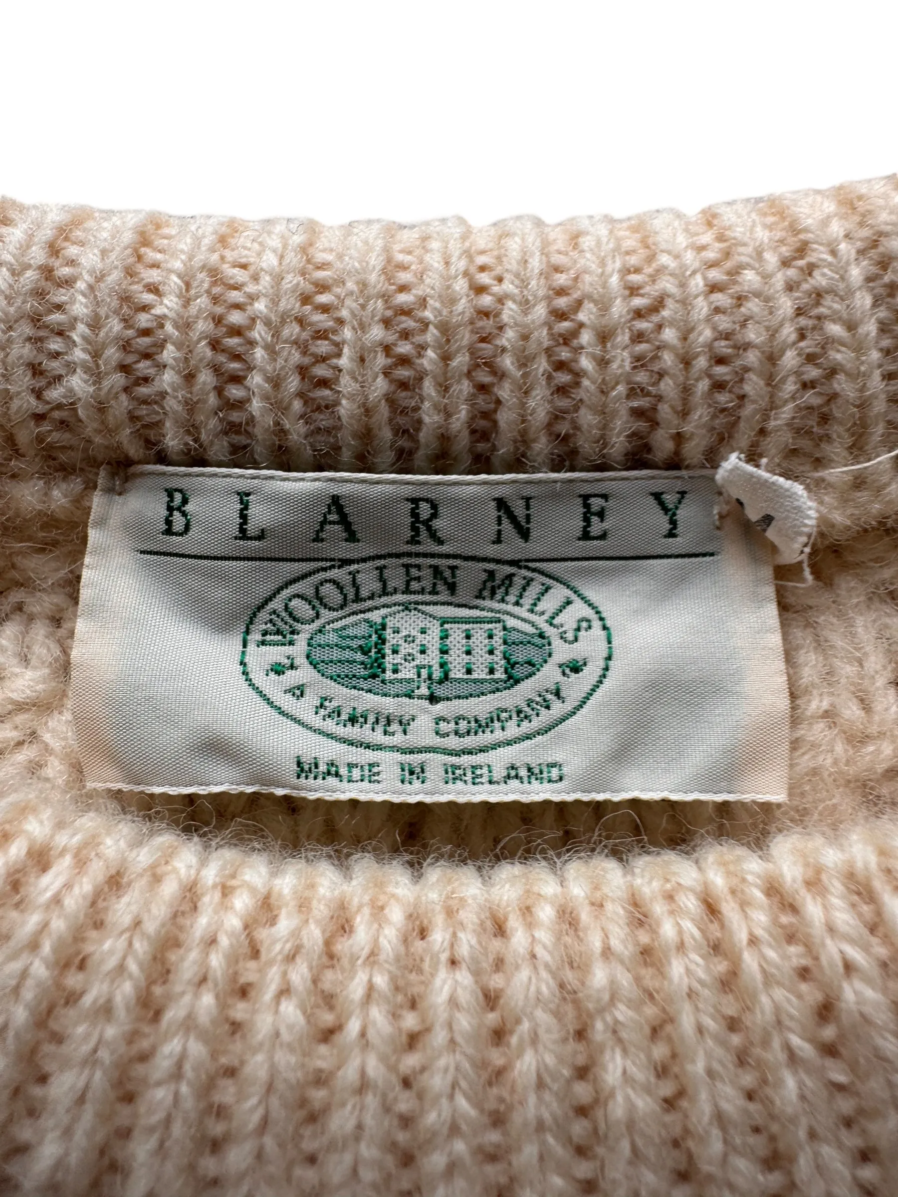 Blarney Woolen Mills Fisherman Sweater SZ M