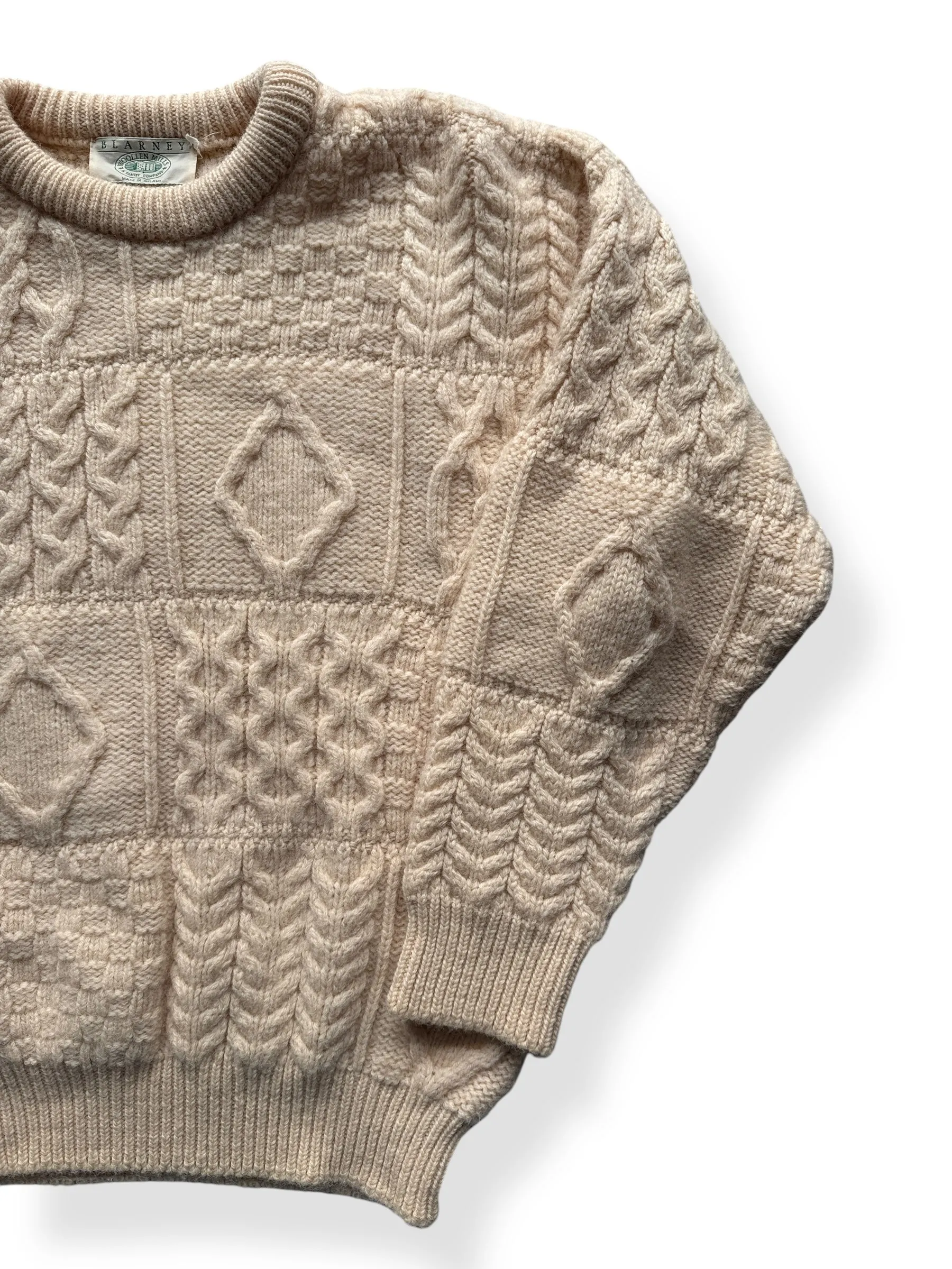 Blarney Woolen Mills Fisherman Sweater SZ M