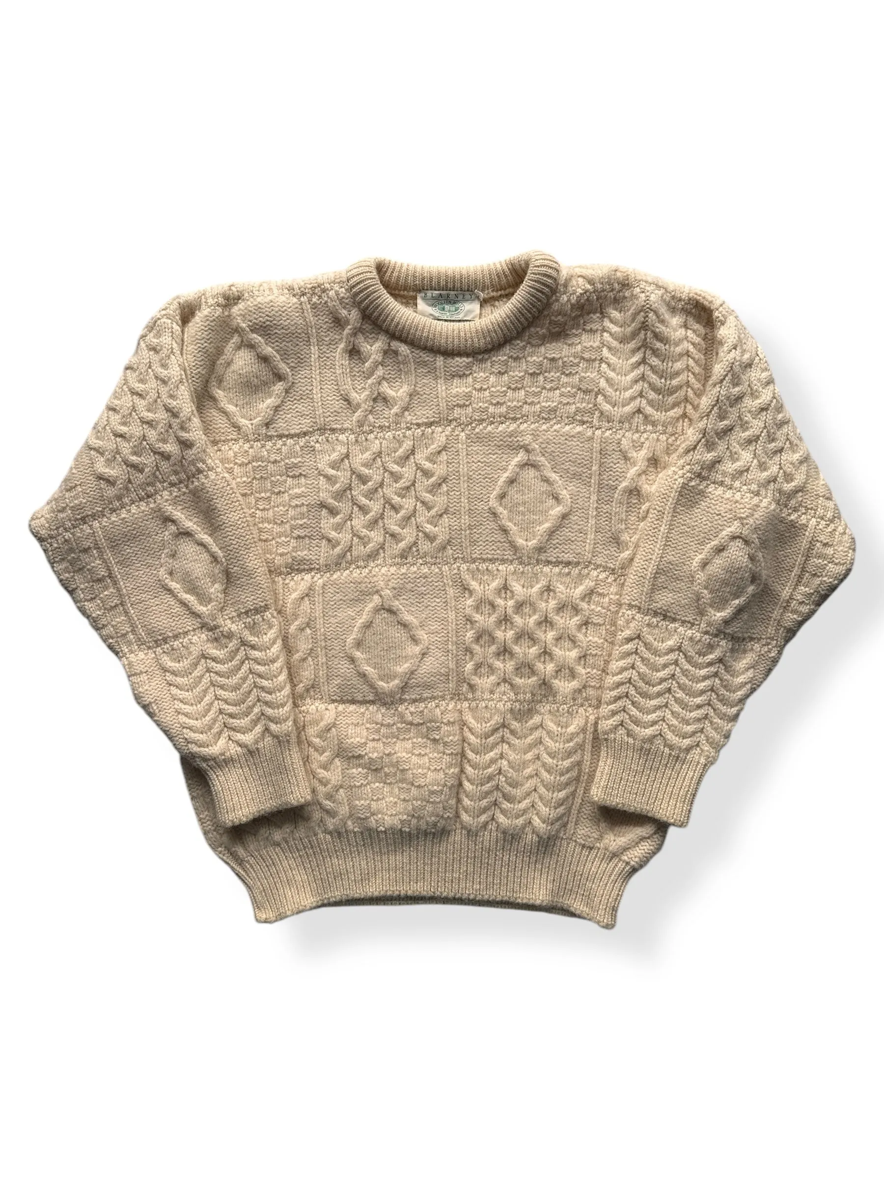 Blarney Woolen Mills Fisherman Sweater SZ M
