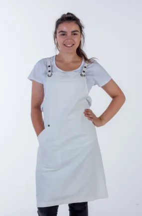 Bondi Crossover Apron Interchanageable Straps Ivory Denim