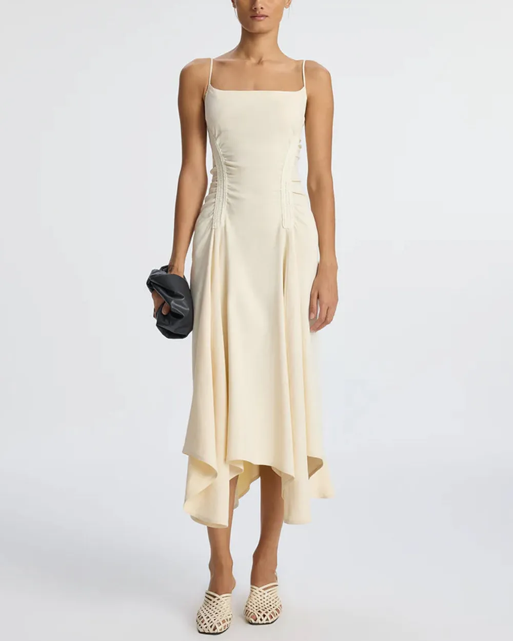 Bone Linen Silvia Dress