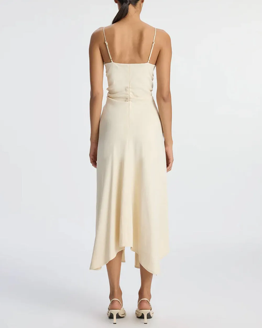 Bone Linen Silvia Dress