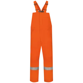 Bulwark BLCSOR Men's Midweight Flame Resistant Deluxe Insulated Bib Overalls With Reflective Trim - Excel FR Comfortouch (HRC 3 - 36 cal)