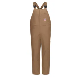 Bulwark FR Men's BLF8 Heavyweight Excel FR ComforTouch Unlined Duck Bib Overall - HRC 2, Reinforced Fabric, Double Knees, Flame Resistant | Size M-3XL