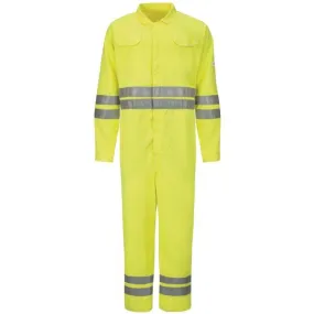 Bulwark Men's Hi-Vis Deluxe Regular Coverall with Reflective Trim - Cooltouch 2