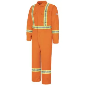 Bulwark Men's Premium Long Coverall With Csa Compliant Reflective Trim - Excel Fr Comfortouch
