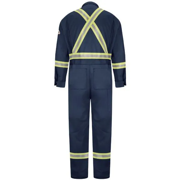 Bulwark Men's Premium Long Coverall With Csa Compliant Reflective Trim - Excel Fr Comfortouch