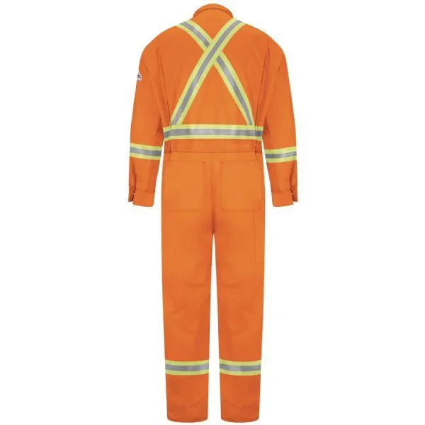 Bulwark Men's Premium Long Coverall With Csa Compliant Reflective Trim - Excel Fr Comfortouch