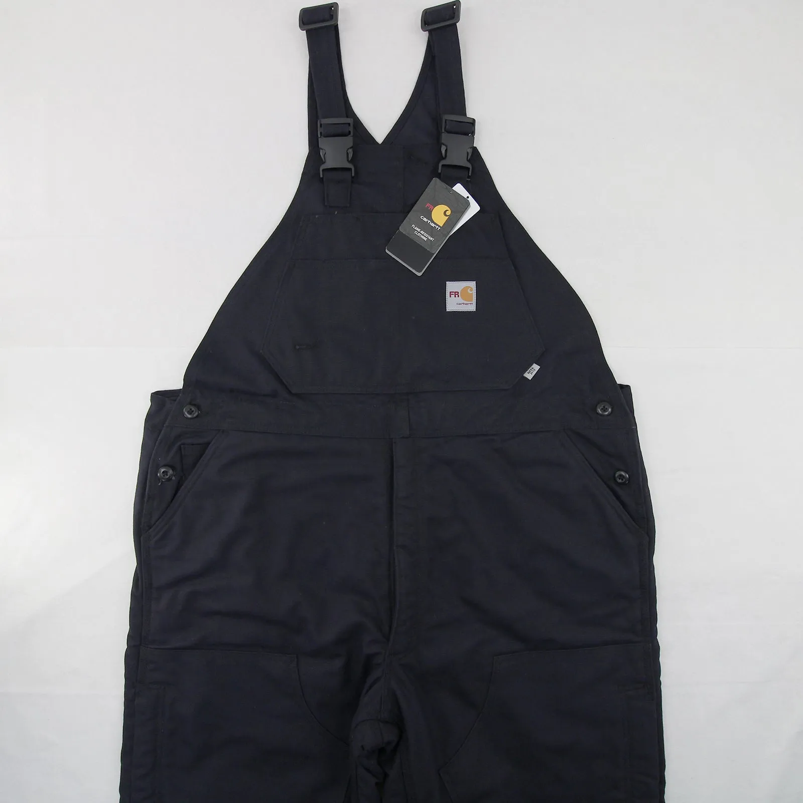 Carhartt FR Flame Resistant Duck Bib Overalls Quilt Lined 42x32