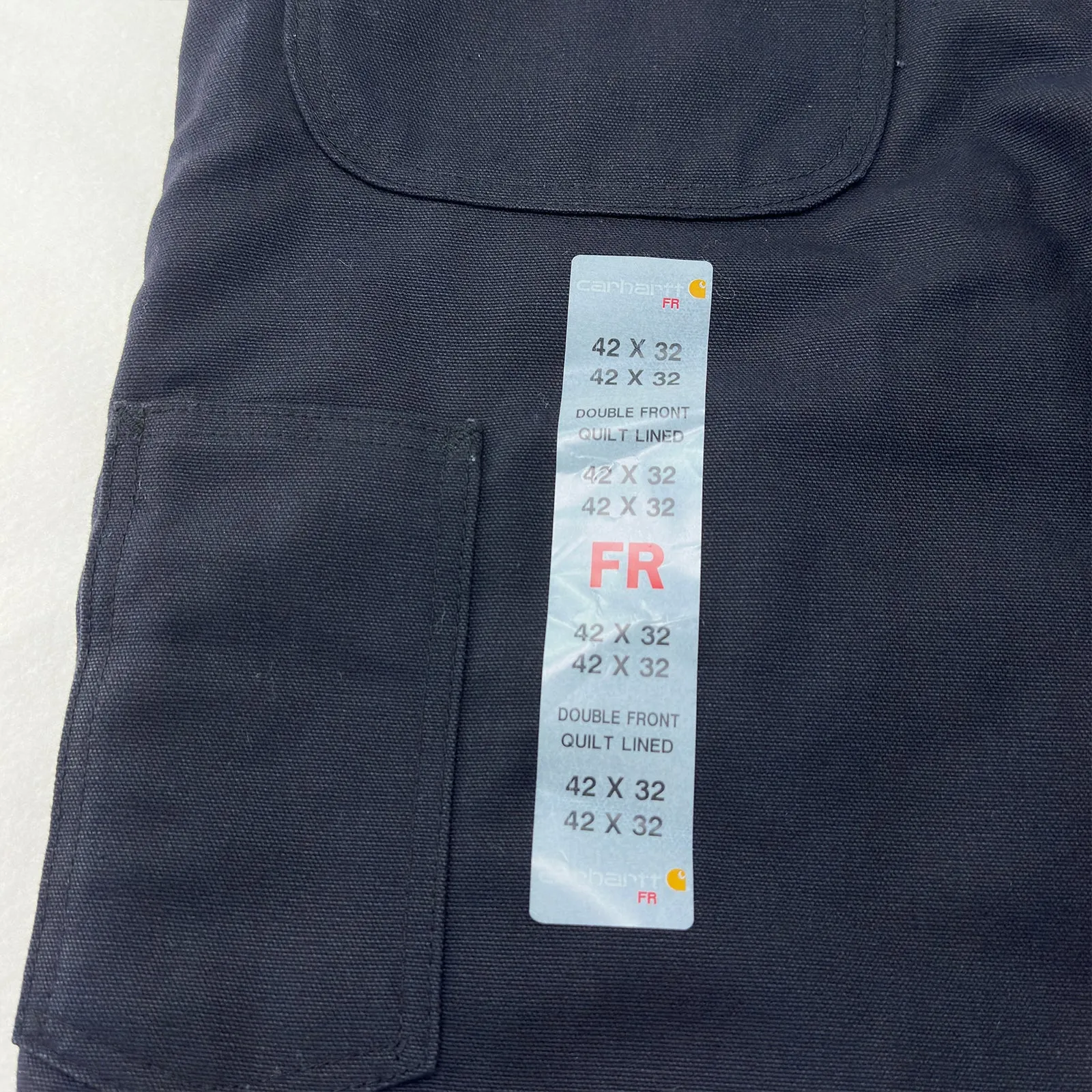 Carhartt FR Flame Resistant Duck Bib Overalls Quilt Lined 42x32