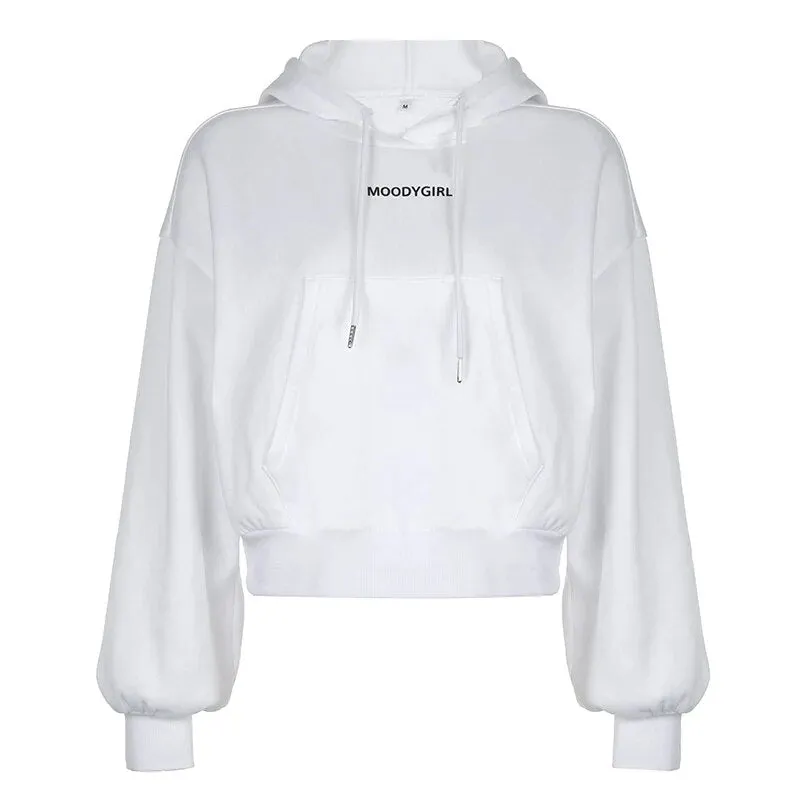 Casual Loose Basic Hooded Pockets Pullover Top