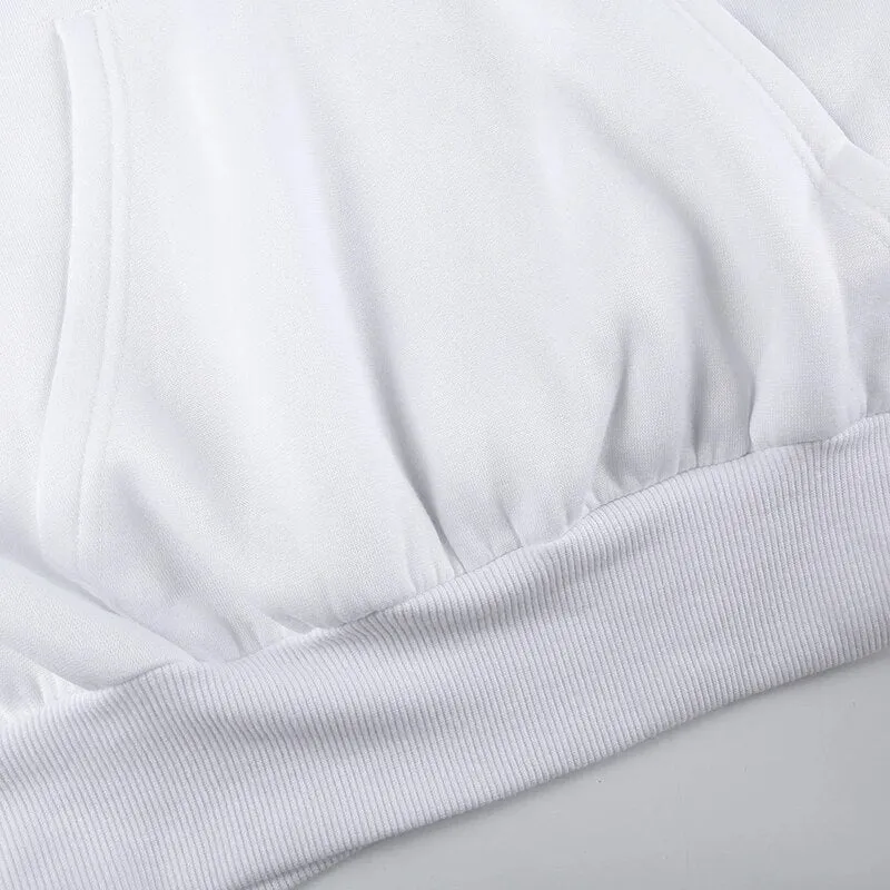 Casual Loose Basic Hooded Pockets Pullover Top