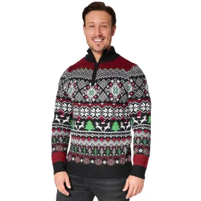 Christmas Jumpers for Men - Black/Multi