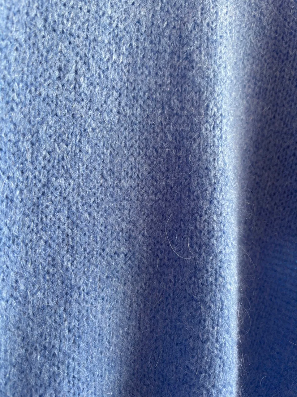 Cornflower Blue Mohair Balloon Sleeve Jumper
