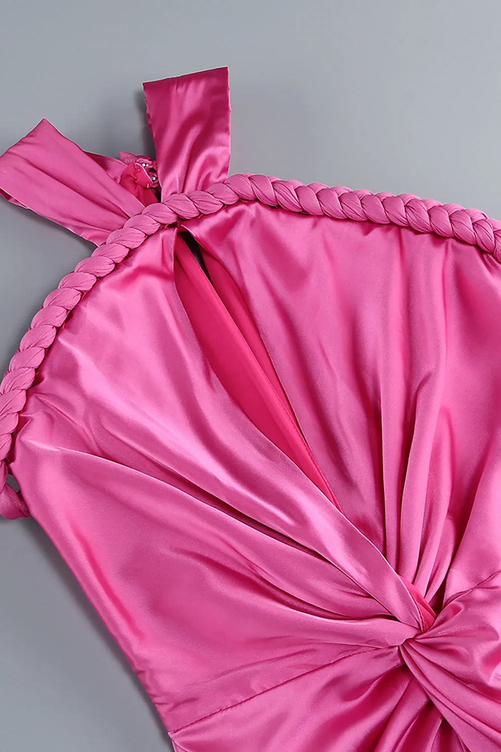 Cross Cut Out Maxi Dress in Pink