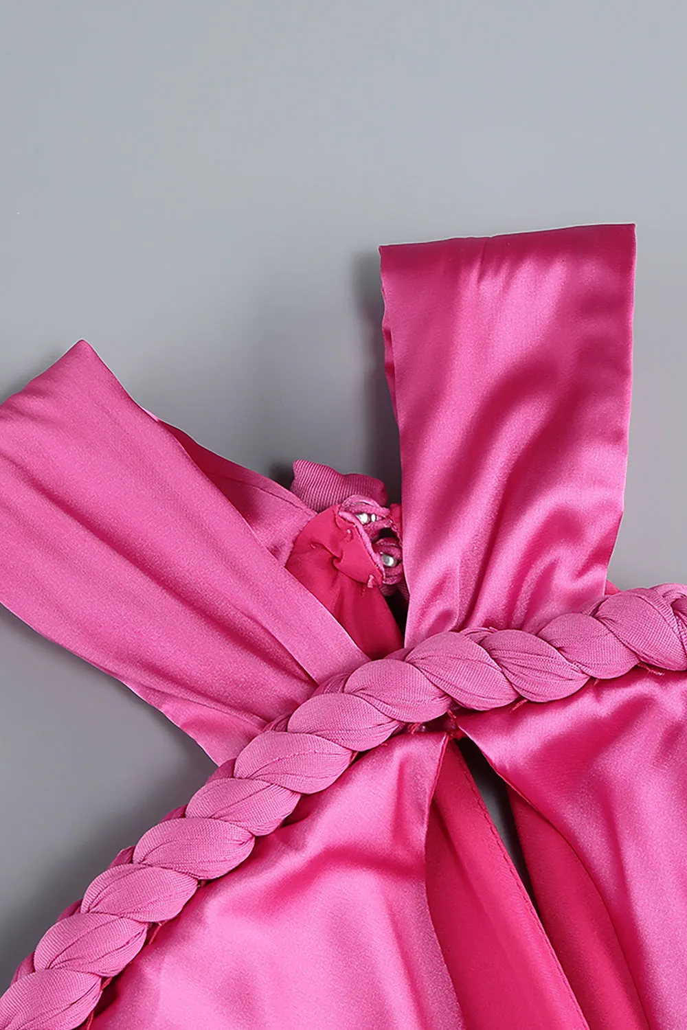 Cross Cut Out Maxi Dress in Pink