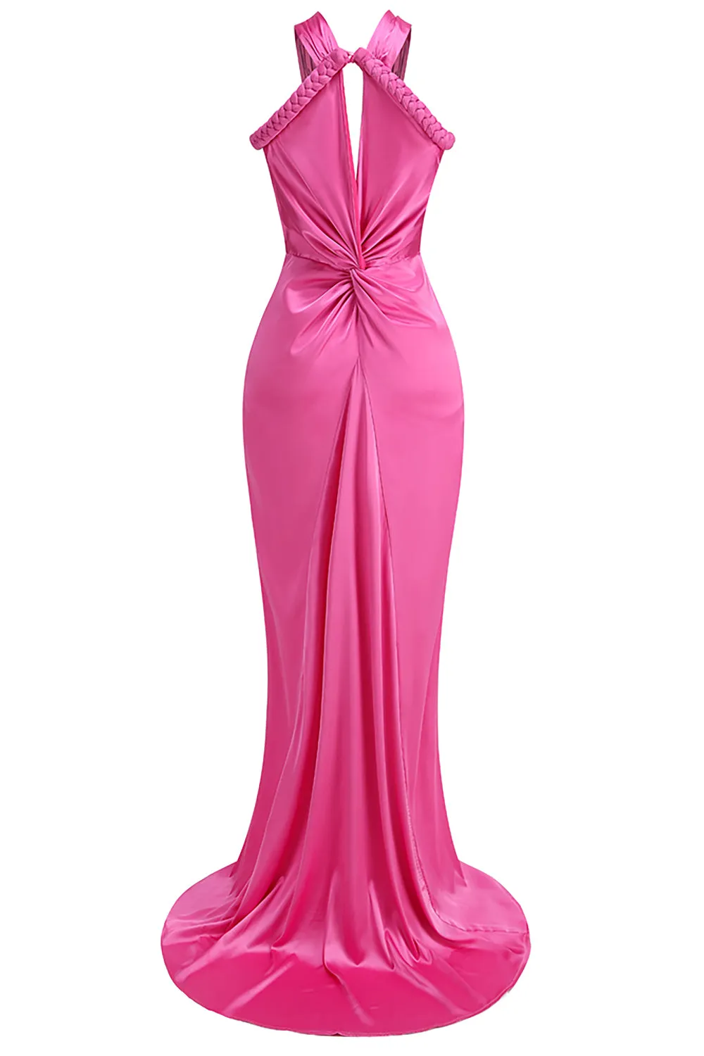 Cross Cut Out Maxi Dress in Pink