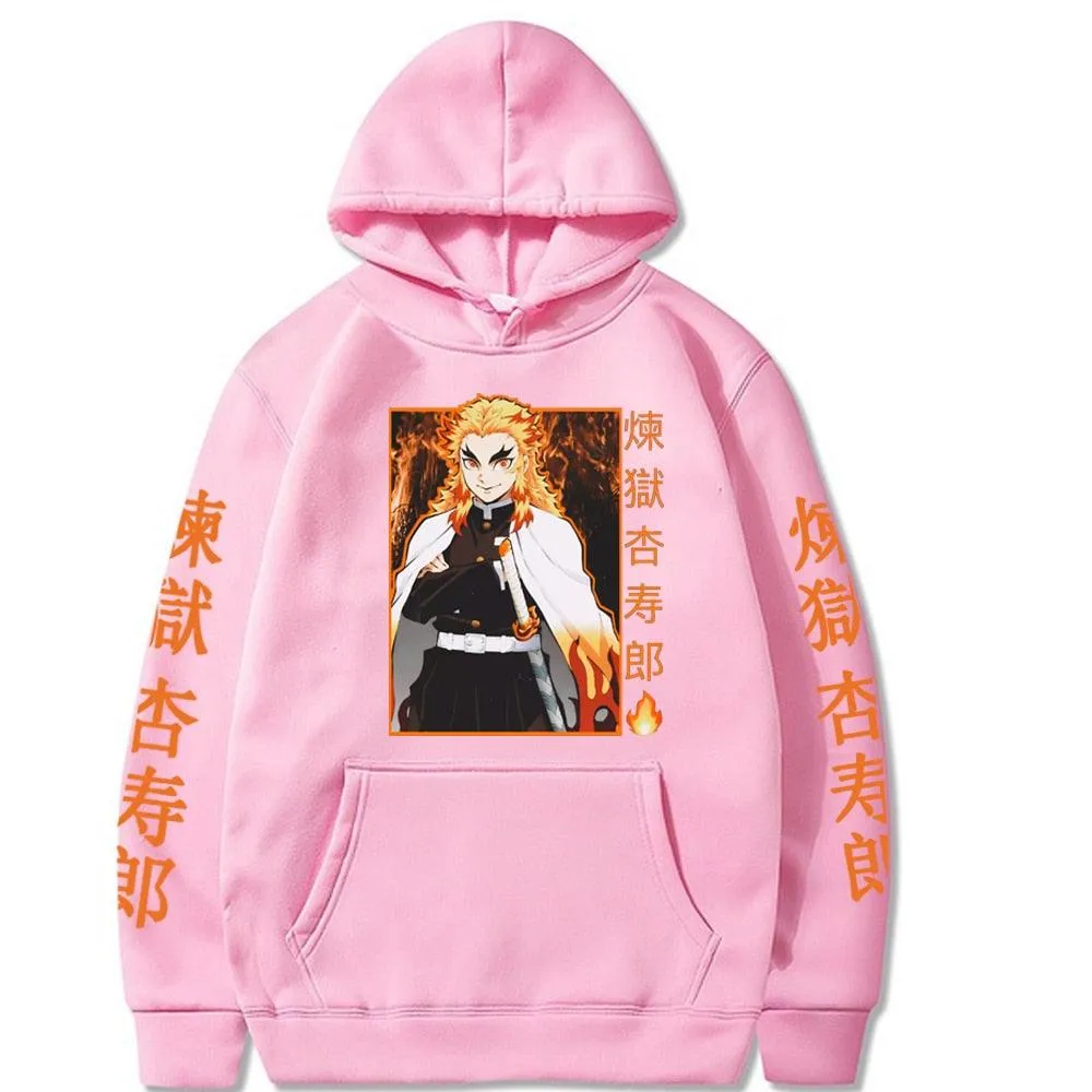 Demon Slayer Rengoku Flames Hoodie