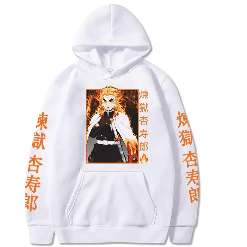 Demon Slayer Rengoku Flames Hoodie