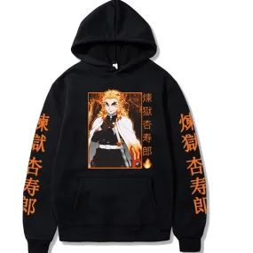Demon Slayer Rengoku Flames Hoodie