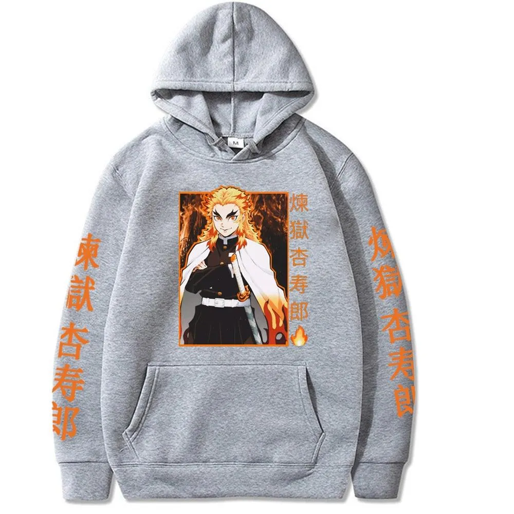Demon Slayer Rengoku Flames Hoodie