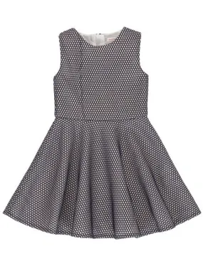 Deux Par Deux Navy Blue Fit and Flare Dress Girls 7, 8